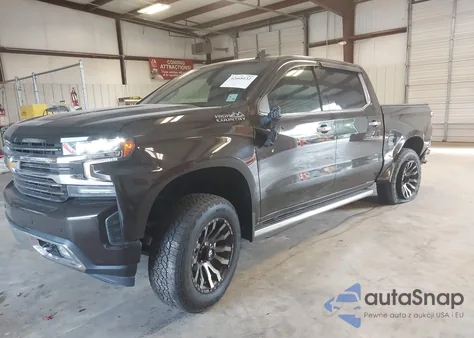 2019 Chevrolet Silverado 1500 High Country z USA, uszkodzony, nr VIN 1GCUYHEL8KZ100647